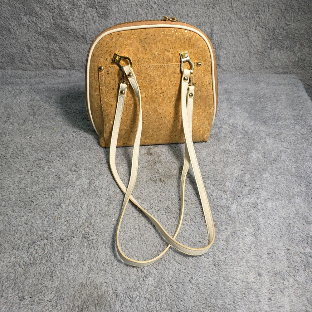 Miztique Daisy Cork‎ Backpack Purse Convertible Bag White Straps Adjustable